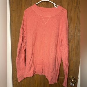 Aerie Women's Pink Crew Neck Sweater